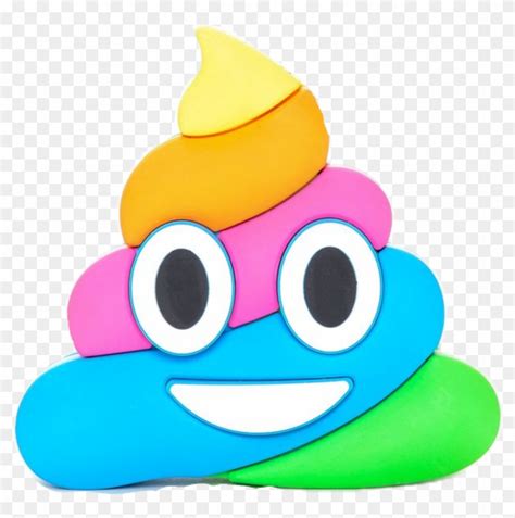 emoji poop rainbow